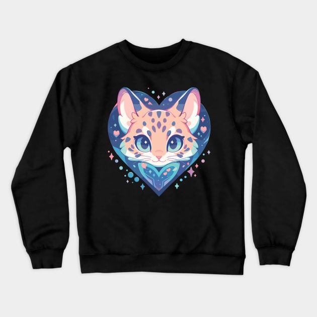 Kawaii Cute Wildcat Series - 017 Crewneck Sweatshirt by Kawaii Kingdom